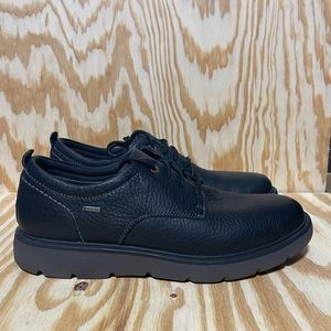 CLARKS UNSTRUCTURED GORE TEX MENS SIZE 13 BLACK LEATHER